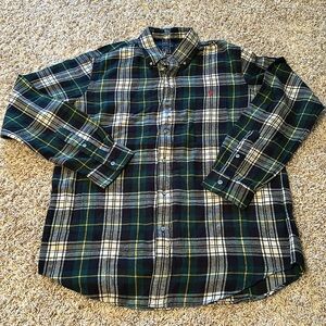 Polo Ralph Lauren- Plaid Button Front Flannel Men’s Long Sleeve Shirt- Size L